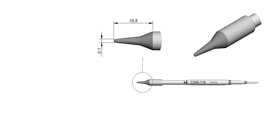 C245119 - Teflon coated tip